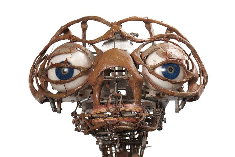 E.T.-Modell für Millionensumme versteigert Der Kopf des mechanischen E.T.-Modells gilt als technische Meisterleistung.