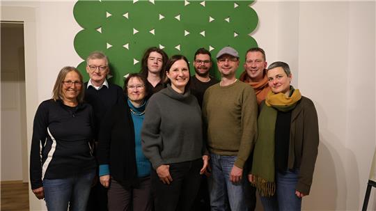 Das Bild zeigt Mitglieder des Kreisvorstands der Grünen.