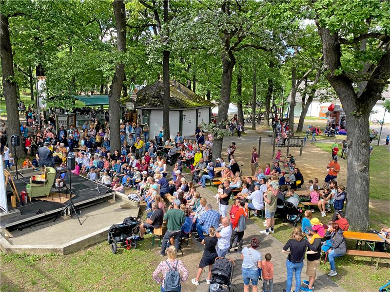 Bad Harzburger feiern ein Fest für Demokratie Der Kurpark (hier eine Aufnahme von einem der Harz-Venture-Events) wird am 8. Juni Veranstaltungsort des Fests für Demokratie sein.