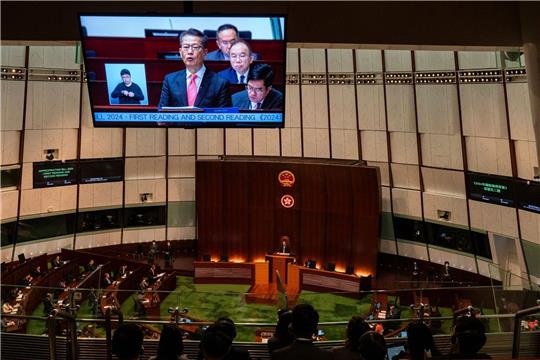 Der Legislativrat in Hongkong verabschiedet das neue und umstrittene Sicherheitsgesetz in der chinesischen Sonderverwaltungsregion.