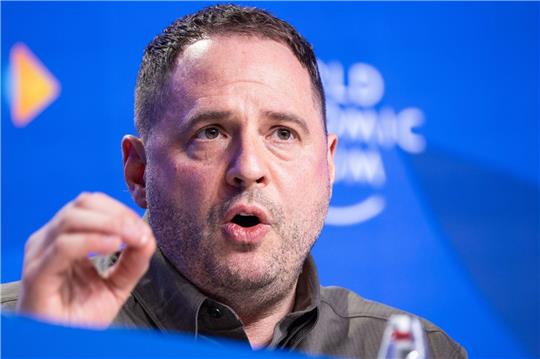 Der Leiter des ukrainischen Präsidialamtes Andrij Jermak sieht Fortschritte in Davos.