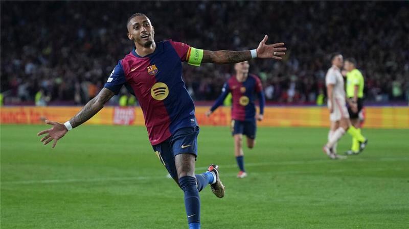 Der Mann des Abends: Barcelonas Raphinha.