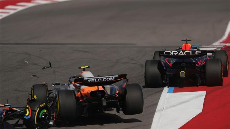 Der Moment, der das McLaren-Duo noch länger beschäftigen wird. 