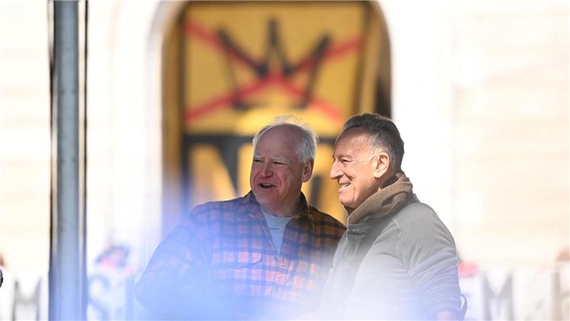 Der Musiker Bruce Springsteen teilt die Kritik an der US-Regierung. 