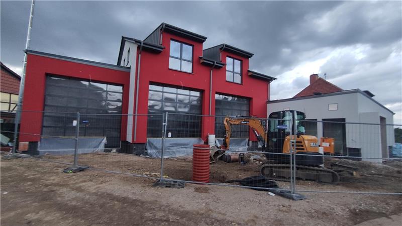 Der Neubau des Feuerwehrhauses Hahausen befindet sich auf der Zielgeraden.