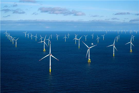 Der Offshore-Windpark Dolwin Alpha.