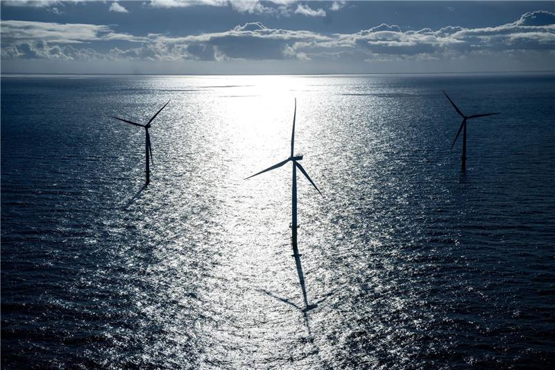 Der Offshore-Windpark Riffgat rund 15 Kilometer nördlich der Insel Borkum.