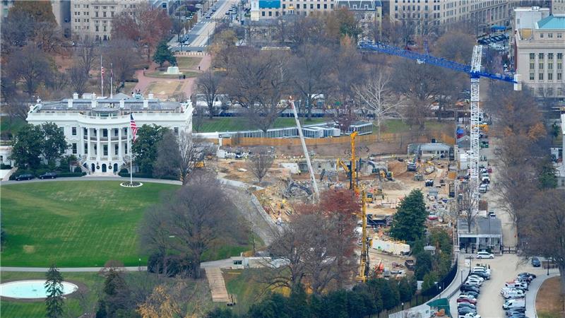 Der Ostflügel des Weißen Hauses musste dem Projekt bereits weichen. (Archivbild)
