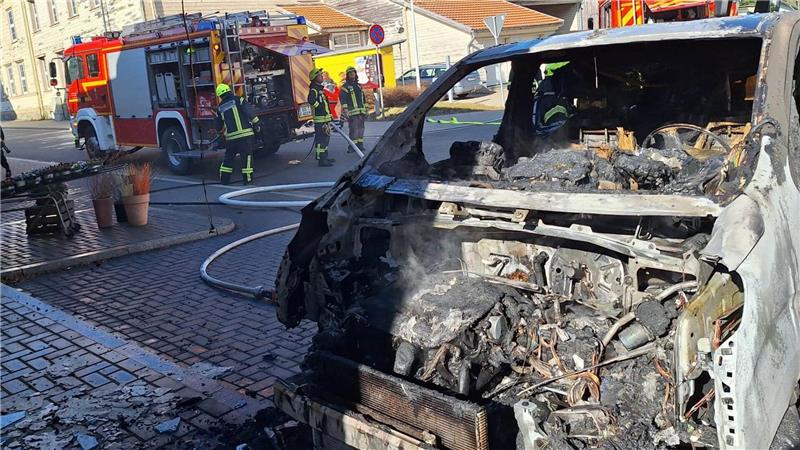 Das beschädgte Fahrzeug