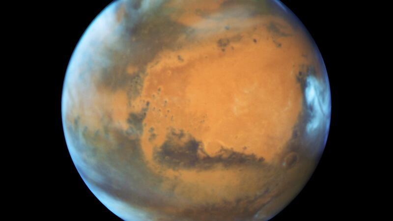 Vier Menschen, 378 Tage Mars - Nasa-Simulation endet Der Planet Mars, aufgenommen vom „Hubble“-Weltraumteleskop