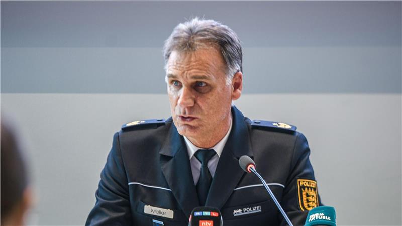 Der Polizeipräsident von Aalen, Reiner Möller, informierte über den Einsatz.
