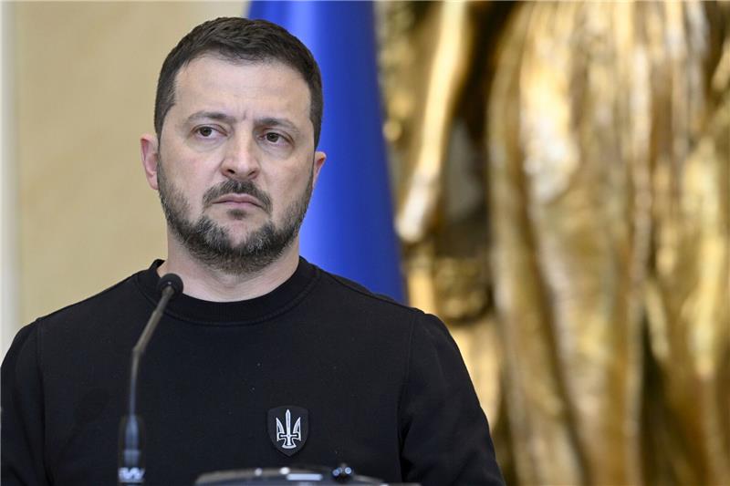 Der Präsident der Ukraine: Wolodymyr Selenskyj.