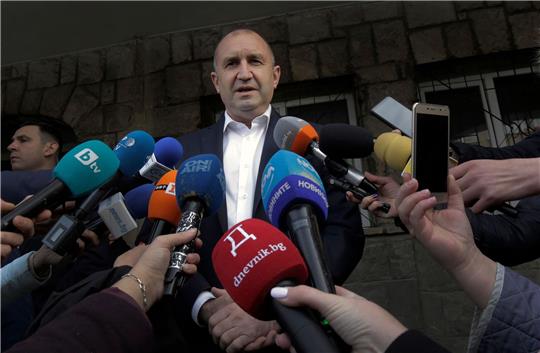 Der Präsident von Bulgarien: Rumen Radew.