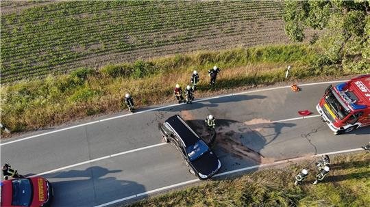Der Rettungseinsatz aus der Luft. Foto: Feuerwehr Wiedelah