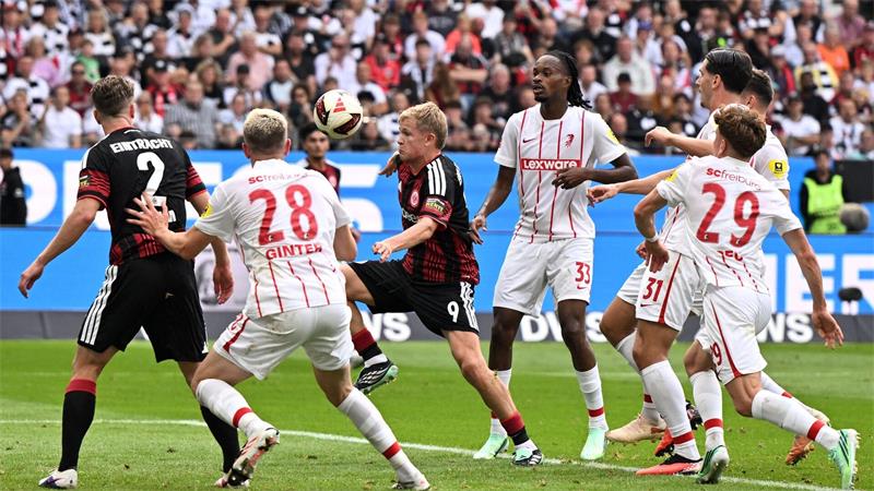 BVB erobert Spitze - Freiburgs Siegesserie reißt Der SC Freiburg musste bei Eintracht Frankfurt hart kämpfen.