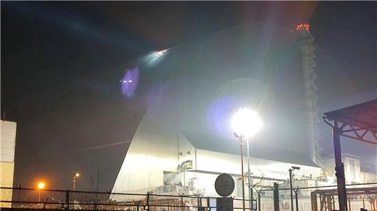 Der Sarkophag von Tschernobyl wurde im schon Februar durch eine Drohne beschädigt. (Archivbild)
