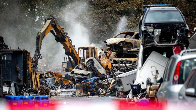Der Schaden auf dem Recyclinghof geht in die Millionenhöhe. 