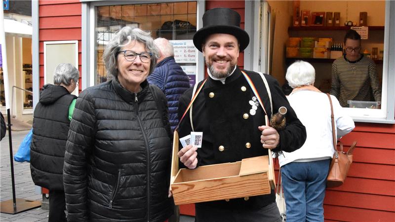 Der Schornsteinfeger soll Glück bringen.