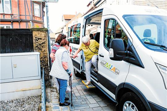 Der Seniorenbus im Einsatz.