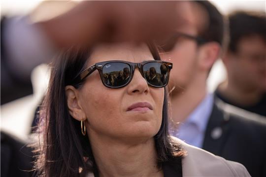 «Der Siedlungsbau ist illegal»: Annalena Baerbock.
