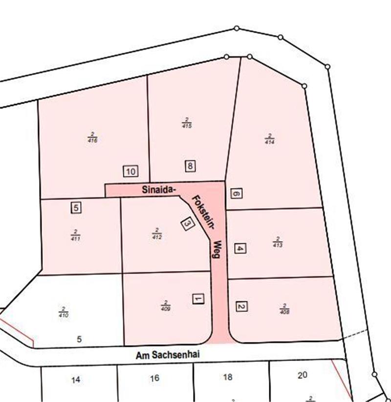 Sinaida-Fokstein-Weg kommt: CDU fühlt sich in rechte Ecke gedrängt Der Sinaida-Fokstein-Weg soll im neuen Wohnbaugebiet entstehen. Grafik: Stadt