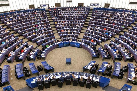 Der Sitzungssaal des EU-Parlaments in Straßburg (Archivbild).