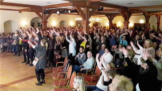 Der Spaß am gemeinsamen Singen steht im Vordergrund.