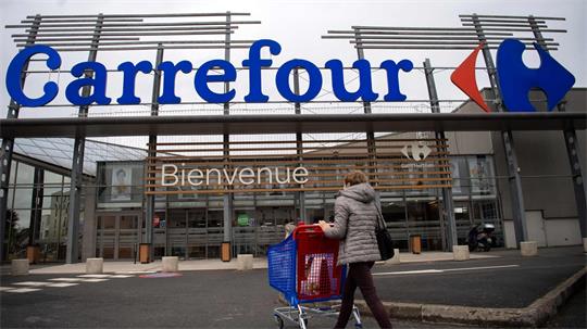 Der Supermarktkette Carrefour machen die Unruhen in Frankreich zu schaffen (Archivbild)