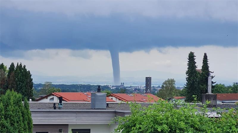 Der Tornado zog dann in Richtung Lindau ab. 