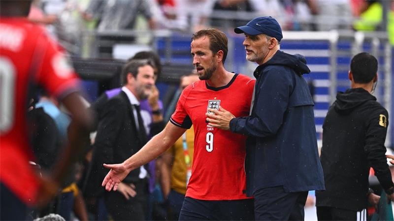 Der Trainer und sein Kapitän: Tuchel (r.) mit Kane.