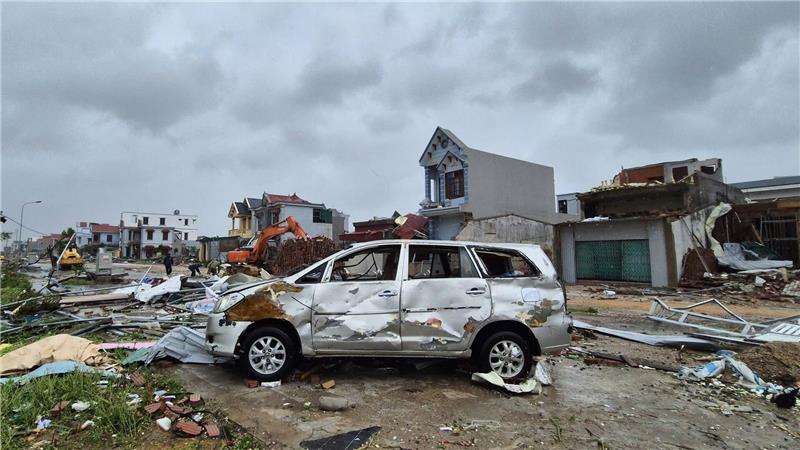 Zahl der Toten in Vietnam durch Sturm „Bualoi“ steigt Der Tropensturm war am Sonntag in Vietnam auf Land getroffen.
