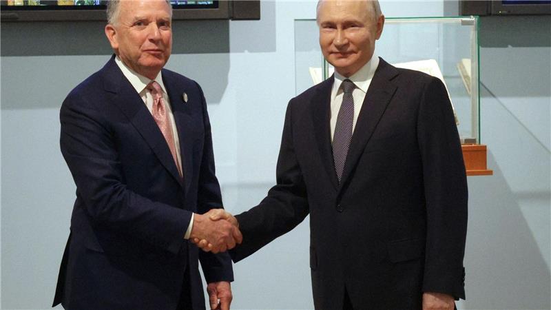 Trump glaubt an Deal mit Moskau und macht Selenskyj Vorwürfe Der US-Sondergesandte Steve Witkoff ist schon mehrfach zu persönlichen Gesprächen mit Kremlchef Wladimir Putin nach Russland gereist. (Archibild)