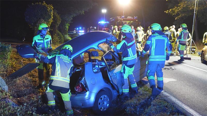Der Unfall ereignete sich auf der Bakumer Straße in Lohne (Oldenburg).