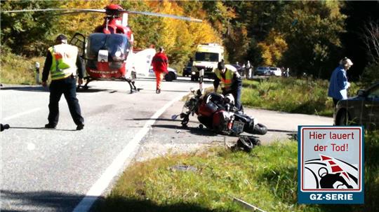 Der Unfall von Peter Brinkmann am 10. Oktober 2010. Foto: Privat