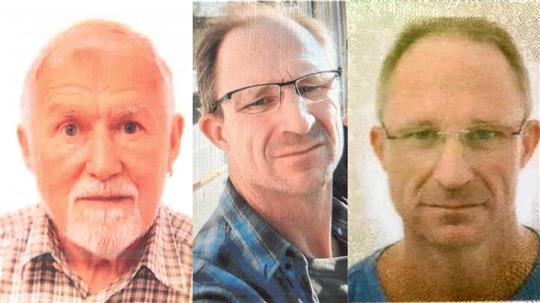 Der Vermisste Karl-Heinz H. aus Vienenburg (li.) und Karsten M. aus Döhren (mi.u.re.). Angehörige haben zu Suchaktionen am Samstag aufgerufen. Fotos: Polizei/privat