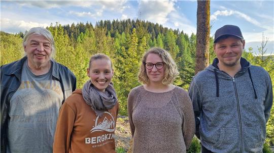 Der Vorstand des neuen Mitmach-Vereins (v.l.): Schriftführer Gismo Pracht, Zweite Vorsitzende Raika Wernecke, Vorsitzende Nicole Hildebrandt und Kassenwart Robin Hildebrandt.