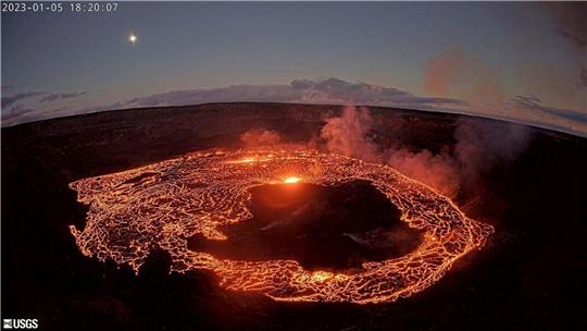 Der Vulkan Kilauea auf Hawaii ist wieder aktiv.