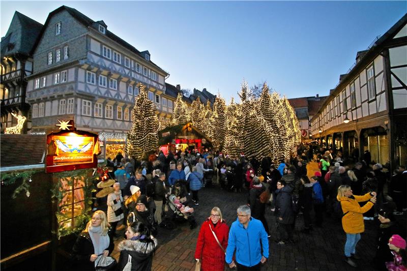 Glosse: Weihnachtswald-Wirbel erreicht den Südharz Der Weihnachtswald – er ist und bleibt ein Goslarer Original. Foto: Epping