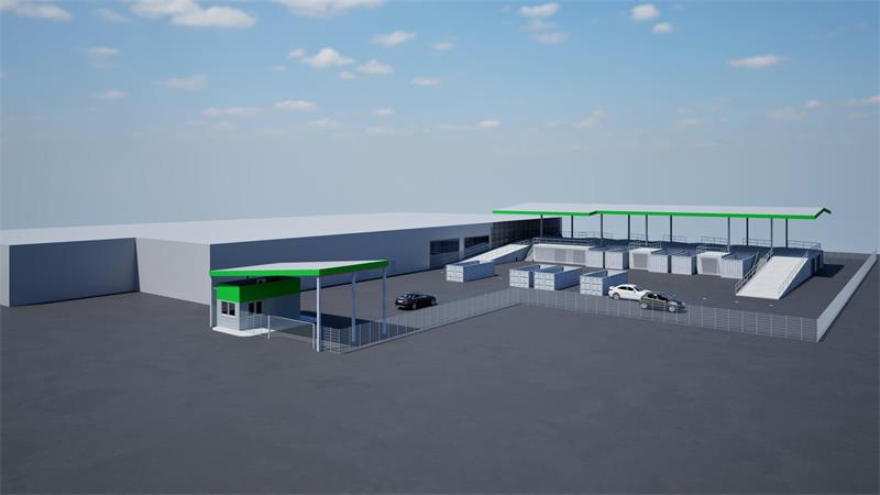 Eine Grafik des neuen Wertstoffhofes in Linden