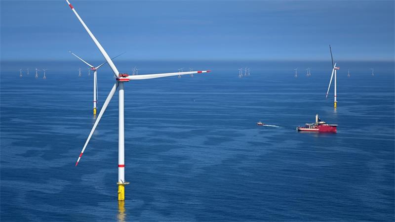 Der Windpark He Dreiht besteht aus 64 Windenergieanlagen. (Archivbild) 