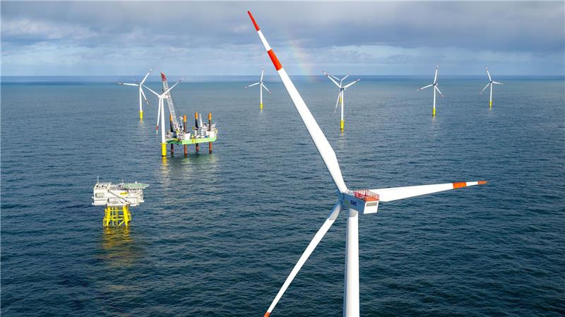 Prognose: Windpark-Leistung nimmt um ein Fünftel zu Der Windpark Riffgat liegt rund 15 Kilometer nördlich von Borkum. (Archivbild)