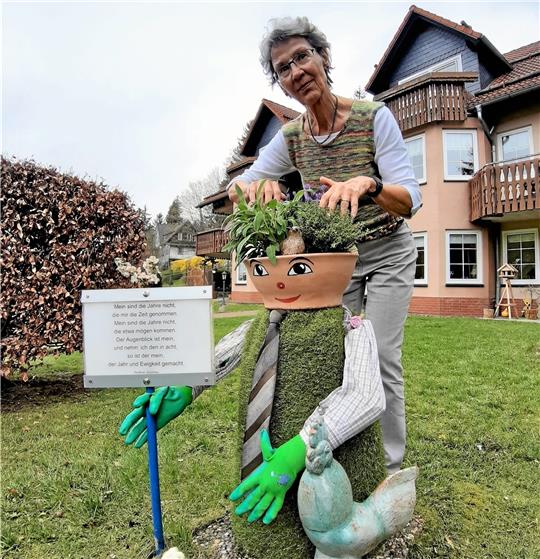 Der Würzel von Wettbewerbsorganisatorin Astrid Kronsbein. Sie knüpft mit ihrer Aktion an die von Edeltraud Mahlke im Jahr 2005 an. Foto: Potthast