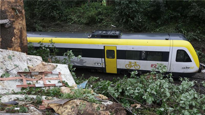 Feuerwehr: Rund 50 Verletzte bei Zugunglück Der Zug entgleiste bei Riedlingen.