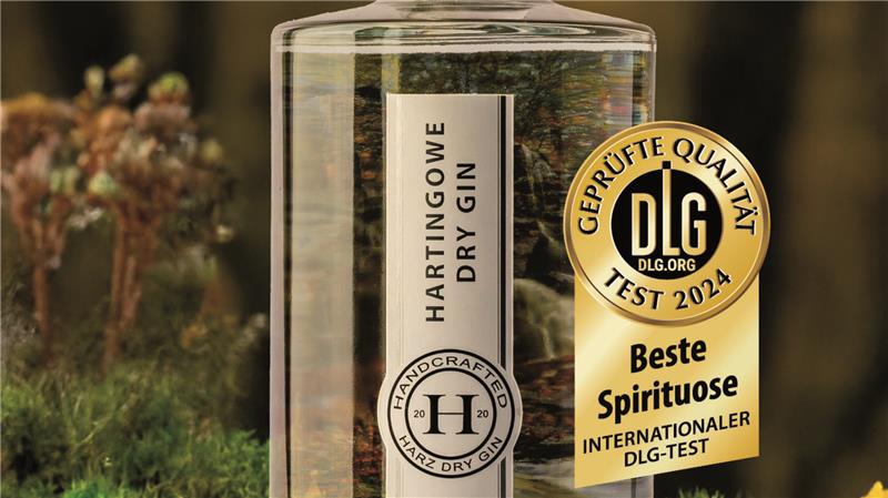 Der beste Gin kommt aus dem Harz Der ausgezeichnete Gin.