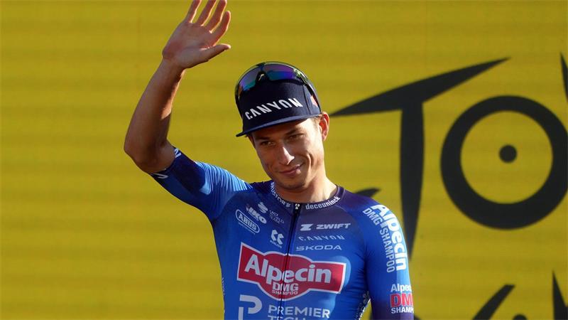 Der belgische Sprinter Jasper Philipsen belegte Platz drei auf der elften Tour-Etappe. (Archivbild)