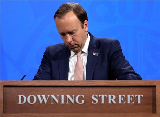 Der britische Ex-Gesundheitsminister Matt Hancock ist schon öfter wegen seines Verhaltens negativ aufgefallen.
