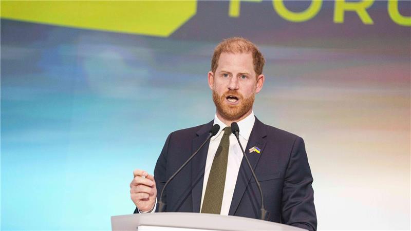 Der britische Prinz Harry war unter anderem bei einem Sicherheitsforum in der ukrainischen Hauptstadt zu Gast.