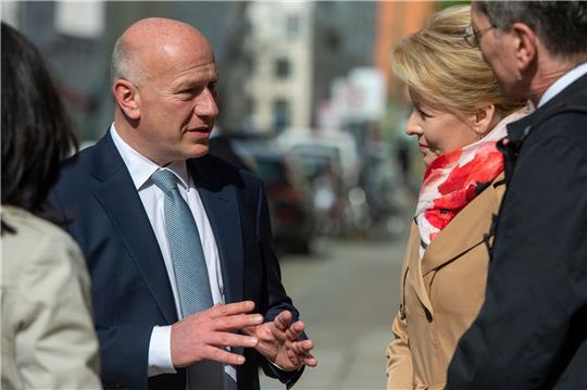 Der designierte Regierende Bürgermeister Kai Wegner (l.) und die künftige Wirtschaftssenatorin Franziska Giffey.