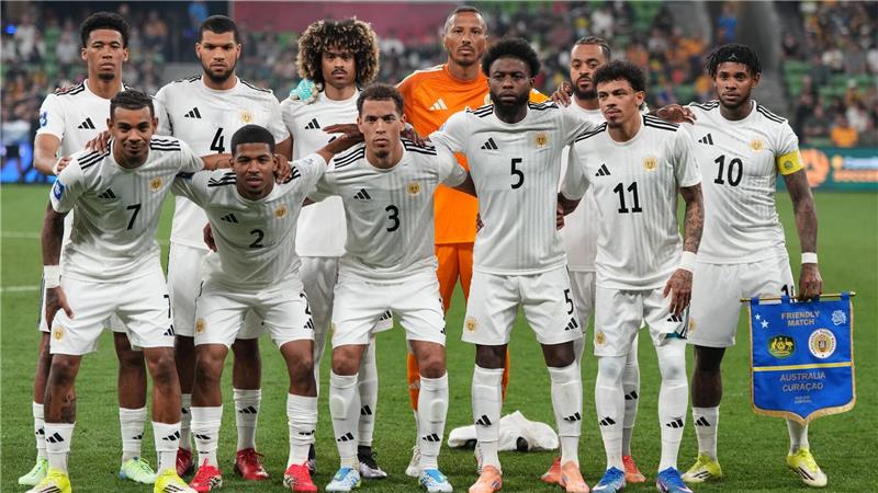 Der deutsche WM-Gegner Curaçao bestritt ein Testspiel gegen Australien.