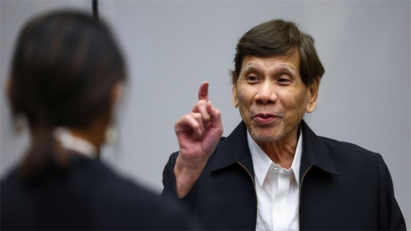 Der ehemalige philippinische Präsident Rodrigo Duterte steht in Den Haag vor Gericht.